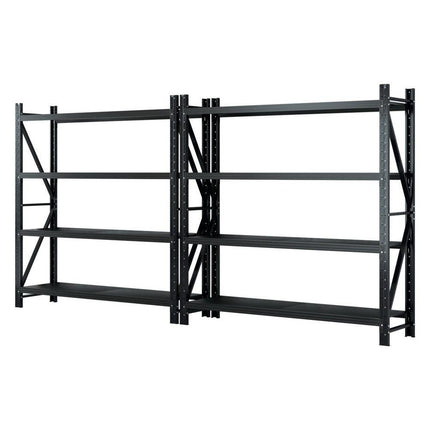 Giantz 4Mx2M Garage Shelving Warehouse Rack Black.