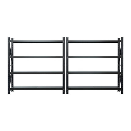 Giantz 4Mx2M Garage Shelving Warehouse Rack Black.