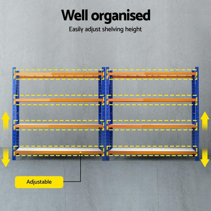 Giantz 4Mx2M Garage Shelving Warehouse Rack.