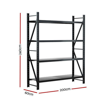 Giantz 2.4Mx2M Warehouse Shelving Garage Rack.