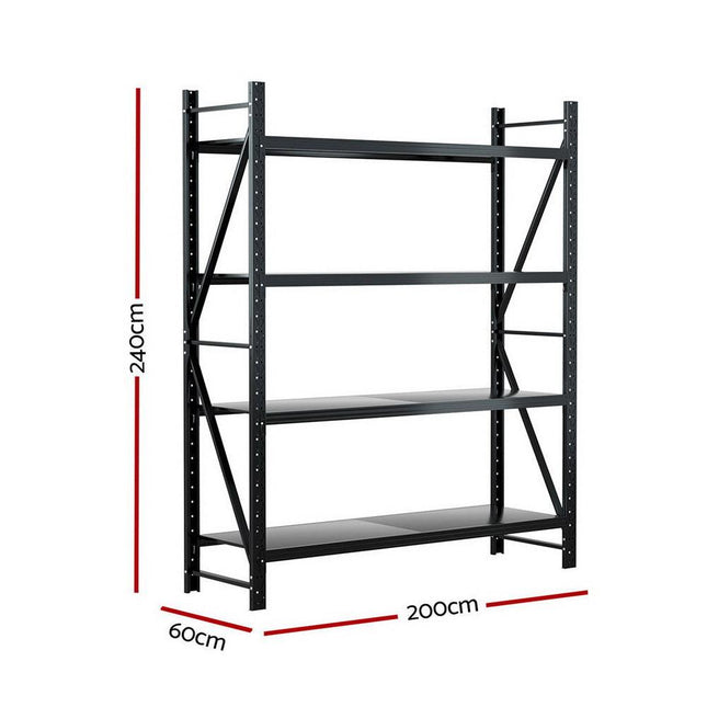 Giantz 2.4Mx2M Warehouse Shelving Garage Rack.