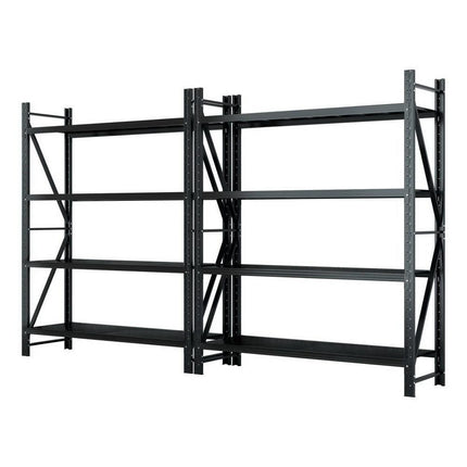 Giantz 4Mx2.4M Garage Shelving Warehouse Rack Black.