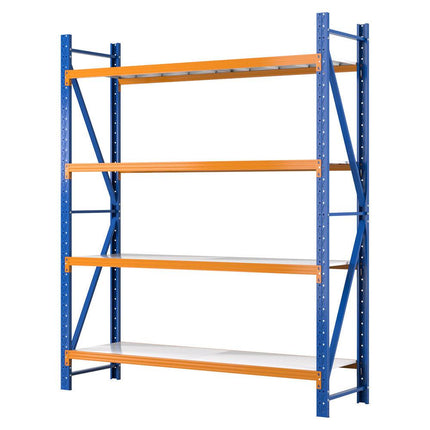 Giantz 2.4Mx2M Garage Shelving Warehouse Rack Pallet Racking Storage Shelf Blue.