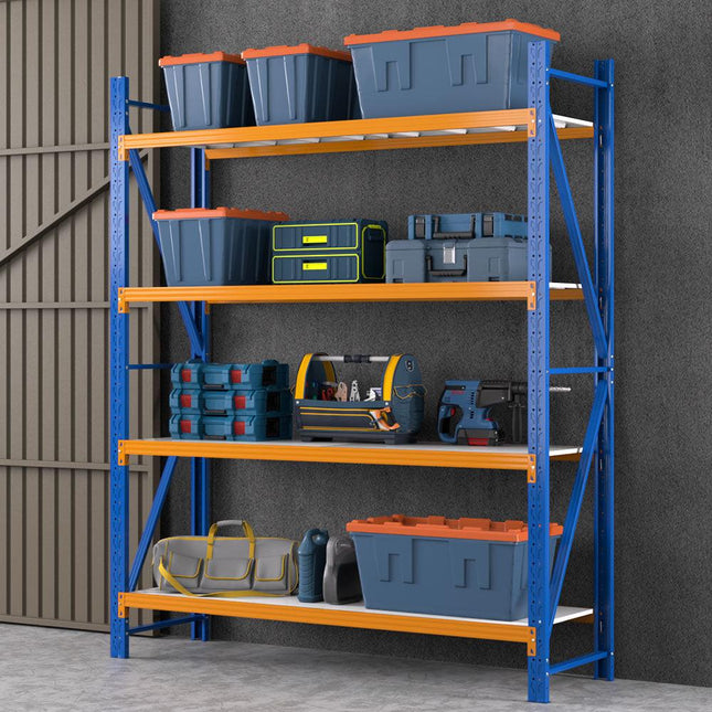 Giantz 2.4Mx2M Garage Shelving Warehouse Rack Pallet Racking Storage Shelf Blue.