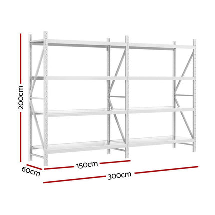 3Mx2M Giantz Garage Shelving Warehouse Rack.