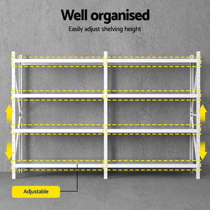 3Mx2M Giantz Garage Shelving Warehouse Rack.