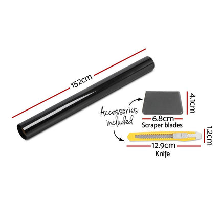 Giantz Window Tint Film Black Commercial Car Auto House Glass 152cm x 30m VLT 35%.