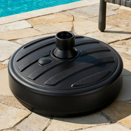 Instahut Outdoor Umbrella Base Weight Round Plastic Pole Holder 35-38mm Beach.