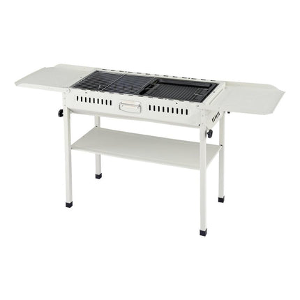 Grillz Portable BBQ Grill w/ Stainless Steel Racks & Pans for Outdoor.