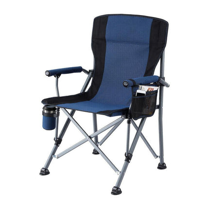 Weisshorn Camping Chair Folding Outdoor Portable Seat Lightweight Beach Picnic Fishing Capacity 120KG Navy Blue.