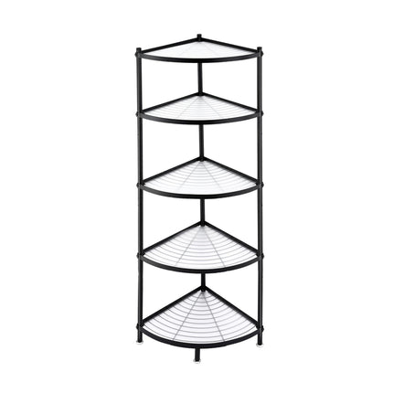 Artiss 5-Tier Kitchen Corner Shelf Rack Stand Microwave Metal Storage Shelves.