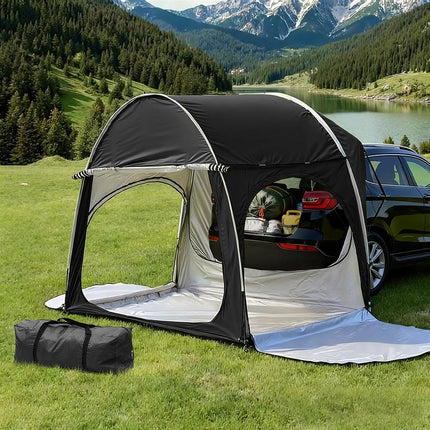 Weisshorn Camping Tent Car SUV Rear Hatchback Tents Canopy Portable Outdoor Family Black.