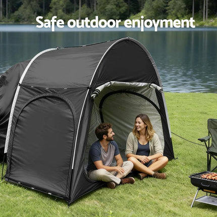 Weisshorn Camping Tent Car SUV Rear Hatchback Tents Canopy Portable Outdoor Family Black.
