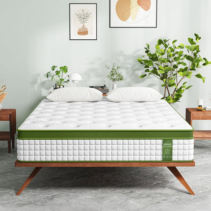 BedStory Double 30cm Hybrid Mattress Cooling Gel Memory Foam 5 Zone Pocket Spring Bed Temperature Regulating.