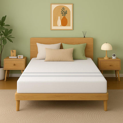 20cm Double Reversible Gel Memory Foam Mattress BedStory Medium Soft & Firm.