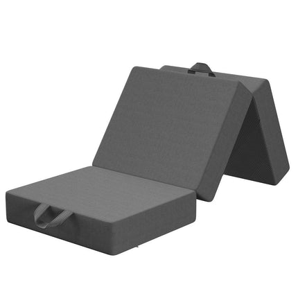 15cm Small Single BedStory 3-Fold Mattress Folding Foam Bed Washable Cover, 180x70cm.