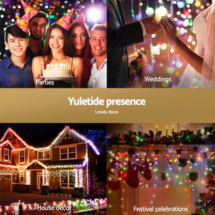 32M Christmas Lights Icicle Light 960 LED Multi-coloured Jingle Jollys.