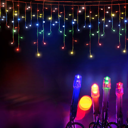 32M Christmas Lights Icicle Light 960 LED Multi-coloured Jingle Jollys.