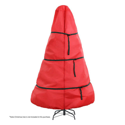 Jingle Jollys Christmas Tree Storage Bag Fits Up to 8ft Tree Xmas Bag Zipper Red.