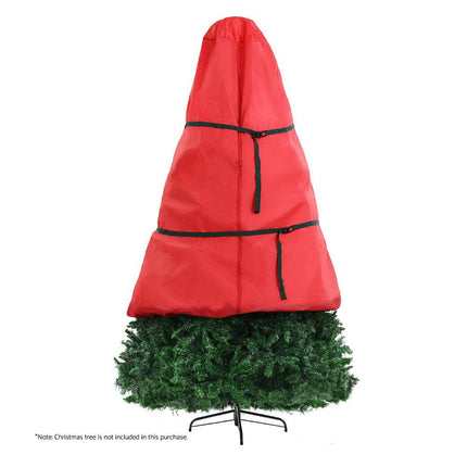 Jingle Jollys Christmas Tree Storage Bag Fits Up to 8ft Tree Xmas Bag Zipper Red.