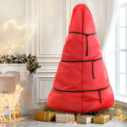 Jingle Jollys Christmas Tree Storage Bag Fits Up to 8ft Tree Xmas Bag Zipper Red.