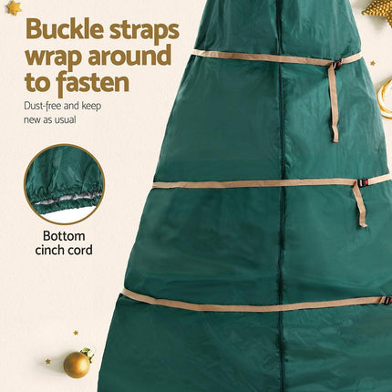 Jingle Jollys Christmas Tree Storage Bag Fits Up to 9ft Tree Xmas Bag Green.