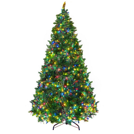 Jingle Jollys Christmas Tree 2.1m Xmas Tree Decoration 8 Light Mode Multi Colour.