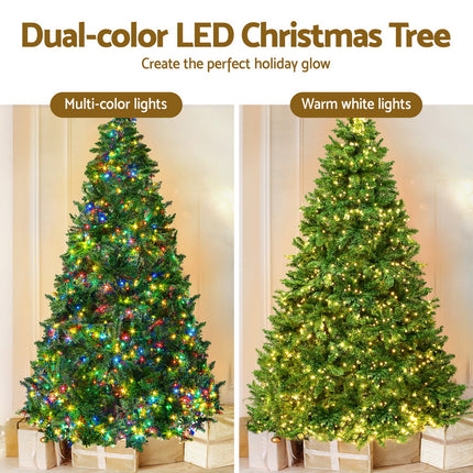 Jingle Jollys Christmas Tree 2.1m Xmas Tree Decoration 8 Light Mode Multi Colour.