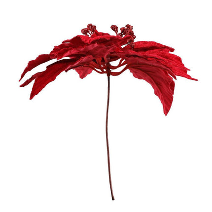 Jingle Jollys 14Pcs Christmas Tree Flowers Set Xmas Garland Wreath Ornaments Red.