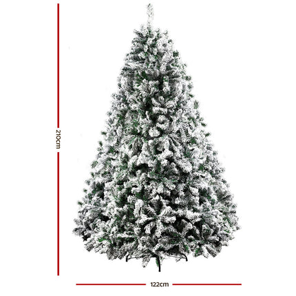 Jingle Jollys 1.8m Christmas Tree Optic Fibre LED Xmas tree Warm White.