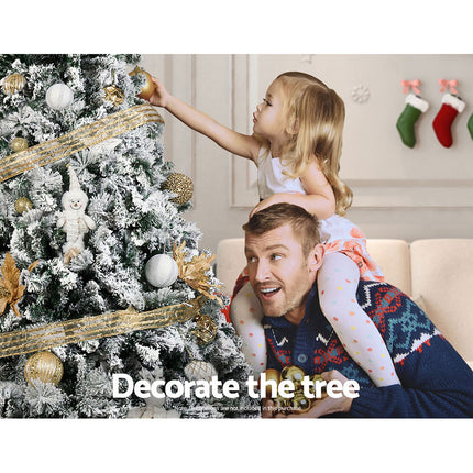 Jingle Jollys 1.8m Christmas Tree Optic Fibre LED Xmas tree Warm White.