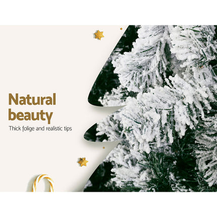 Jingle Jollys 1.8m Christmas Tree Optic Fibre LED Xmas tree Warm White.