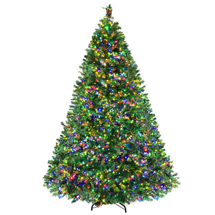 Jingle Jollys Christmas Tree 2.4M Xmas Tree Decoration 8 Light Mode Multi Colour.