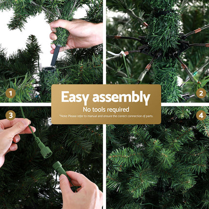Jingle Jollys Christmas Tree 2.7M LED Xmas Tree Party Decorations 2590 Tips.