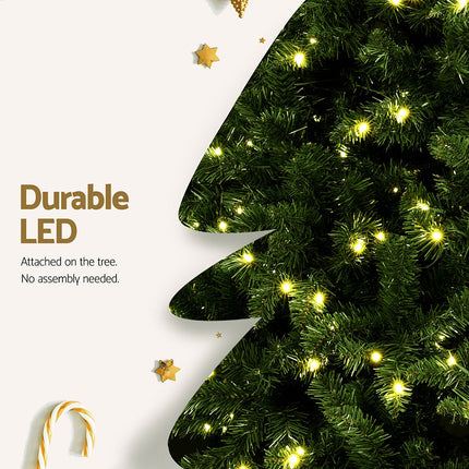 Jingle Jollys Christmas Tree 2.7M LED Xmas Tree Party Decorations 2590 Tips.