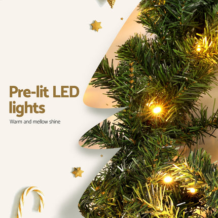 Jingle Jollys 10M Christmas Garland LED Lights Party Xmas Decorations 700 TIPS.