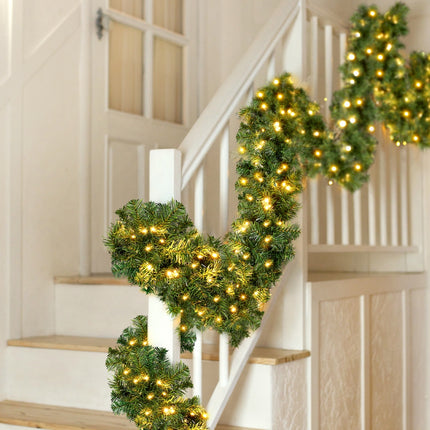 Jingle Jollys 5M Christmas Garland LED Lights Party Xmas Decorations 380 TIPS.