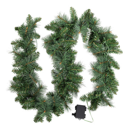 Jingle Jollys 1.8m Christmas Garland with LED lights Party Xmas Decorations.
