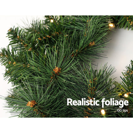 Jingle Jollys 1.8m Christmas Garland with LED lights Party Xmas Decorations.