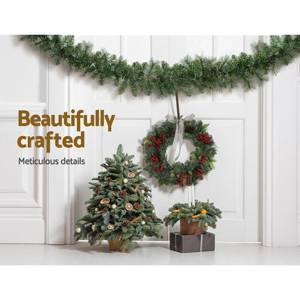 Jingle Jollys 1.8m Christmas Garland with LED lights Party Xmas Decorations.