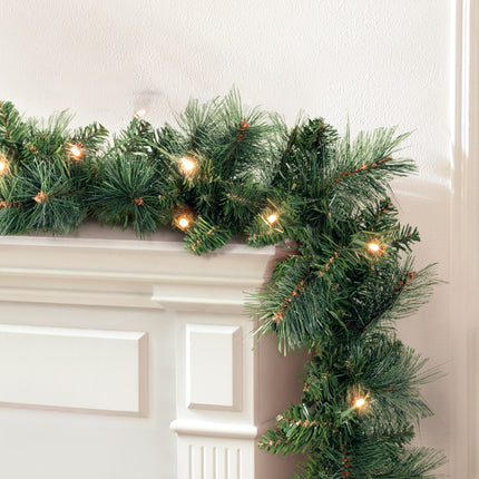 Jingle Jollys 1.8m Christmas Garland with LED lights Party Xmas Decorations.
