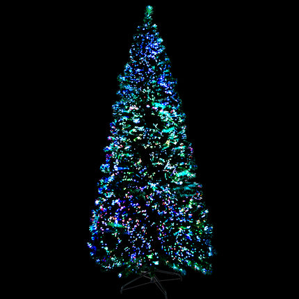 Jingle Jollys 1.8m Christmas Tree Optic Fibre LED Xmas tree 300 Tips.