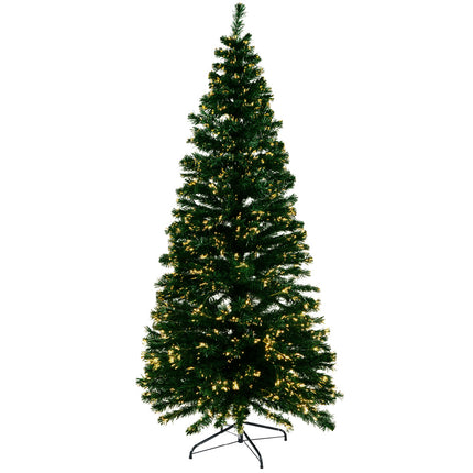 Jingle Jollys 1.8m Christmas Tree Optic Fibre LED Xmas tree Warm White.