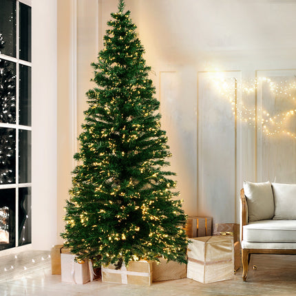 Jingle Jollys 1.8m Christmas Tree Optic Fibre LED Xmas tree Warm White.