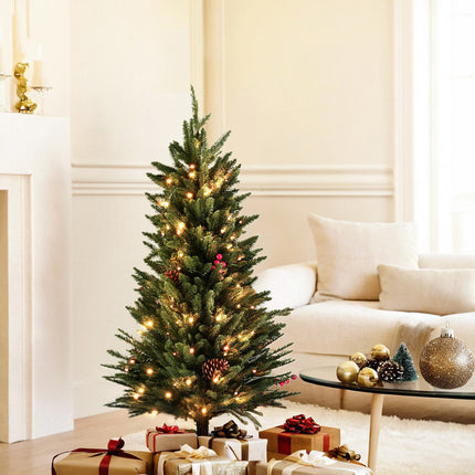 Jingle Jollys Mini Christmas Tree 90cm LED Xmas Tree Party Decorations.