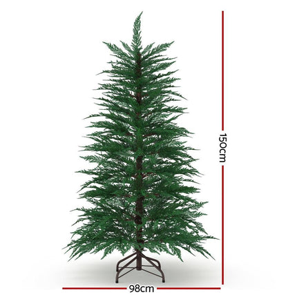 Jingle Jollys Christmas Tree 1.5M LED Xmas Tree Sparse 263 Tips Party Decoration.