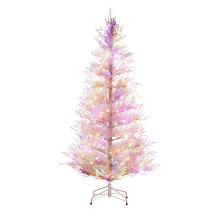 Jingle Jollys 1.8M LED Christmas Tree 8 Modes Adjustable Multi Color Light Snowy.