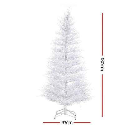 Jingle Jollys 1.8M LED Christmas Tree 8 Modes Adjustable Multi Color Light Snowy.