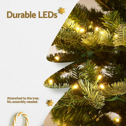 Jingle Jollys Christmas Tree 2.1M LED Sparse Xmas Tree 860 Tips Party Decoration.