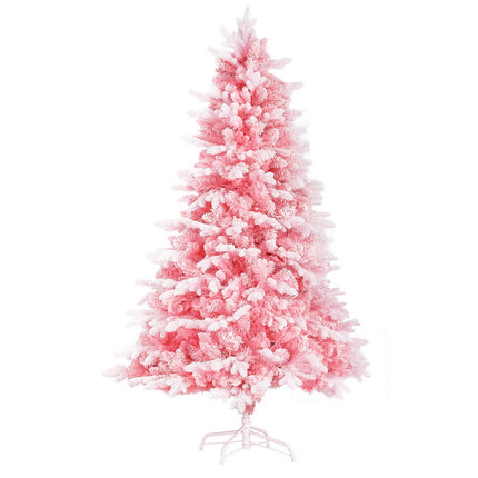 Jingle Jollys Christmas Tree 1.8m Pink Xmas Tree Snowy Party Decor 810 Tips.